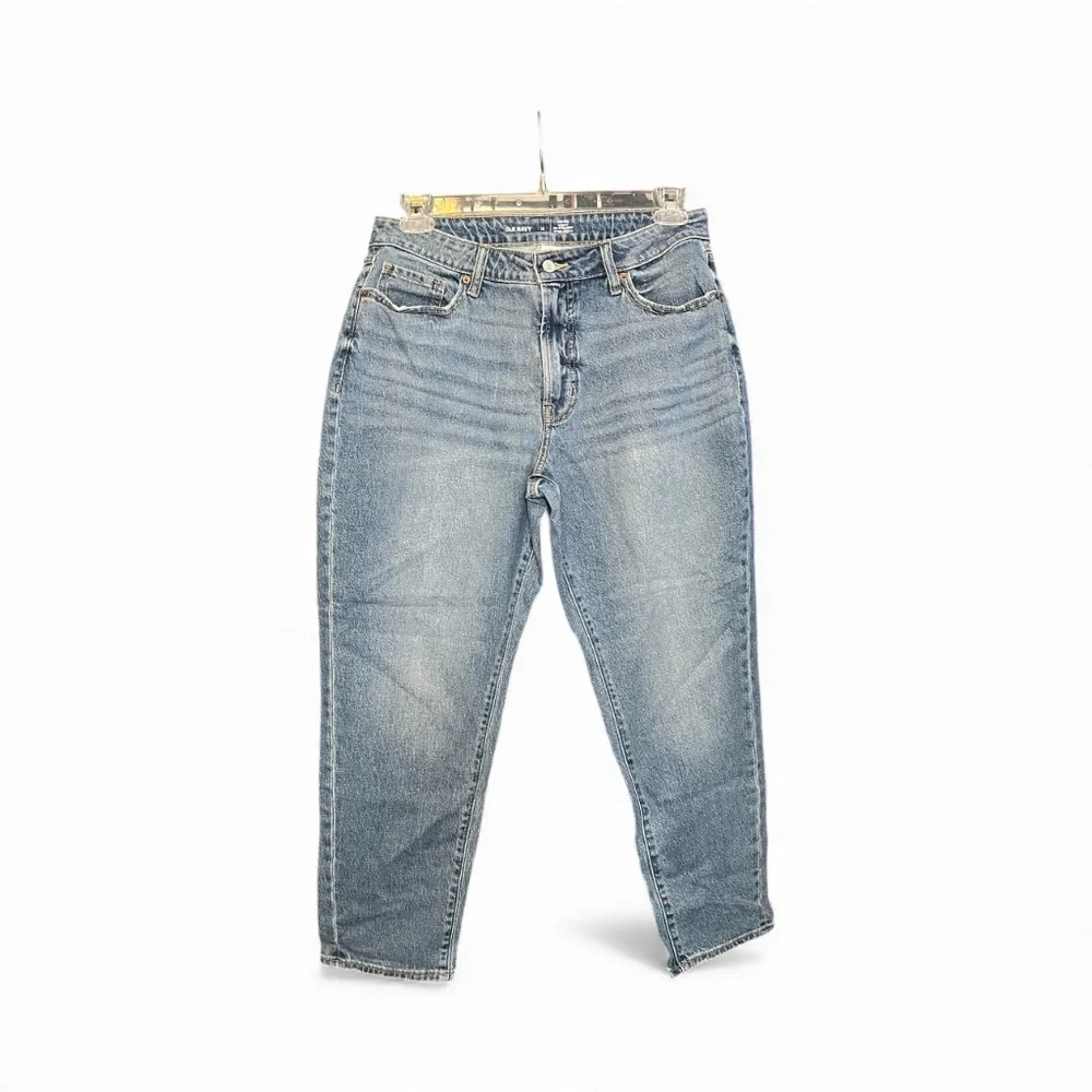 💙 EUC OLD NAVY Lilo High-Rise Curvy OG Straight Blue Jeans | Sz 12